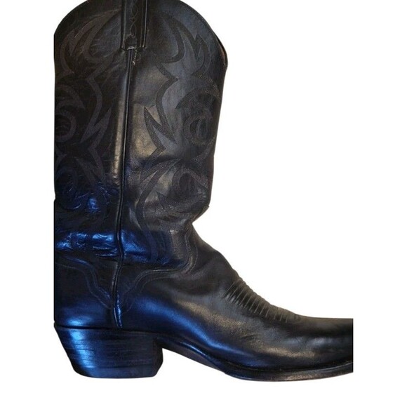 El Dorado Vintage Black Leather Cowboy Boots Mens Sz 10 ½ main image 7